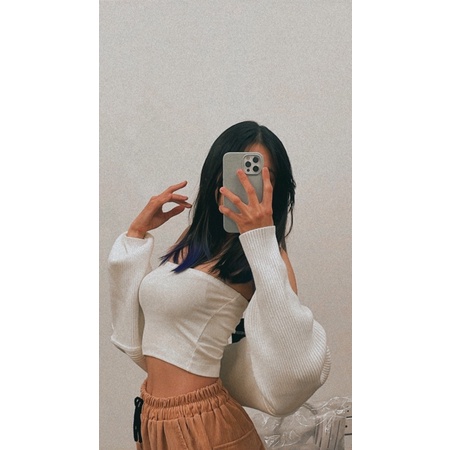 Áo Quây Tube Forever 21 Trắng size S âu