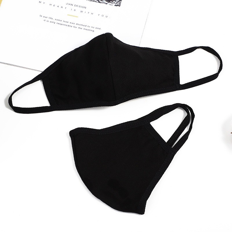 Khẩu Trang VẢI ĐEN TRƠN Hàn Quốc | Khẩu Trang Đen Chống Bụi mặt nạ khăn đa năng đen trơn | BigBuy360 - bigbuy360.vn