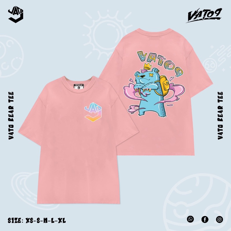 Áo thun nam nữ, áo phông Văn Toàn VATO9'S ZONE Vato Bear Tee