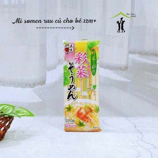 Itsuki Mì somen ngũ sắc 320gr cho bé ăn dặm, mix vị rau củ hấp dẫn