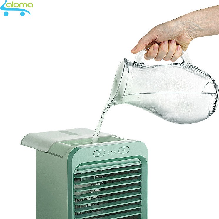 Quạt đá điều hòa phun sương Jatek SL-08 ⚡ Quạt hơi nước mini để bàn làm mát 8-10 độ dùng pin sạc 8-10 tiếng