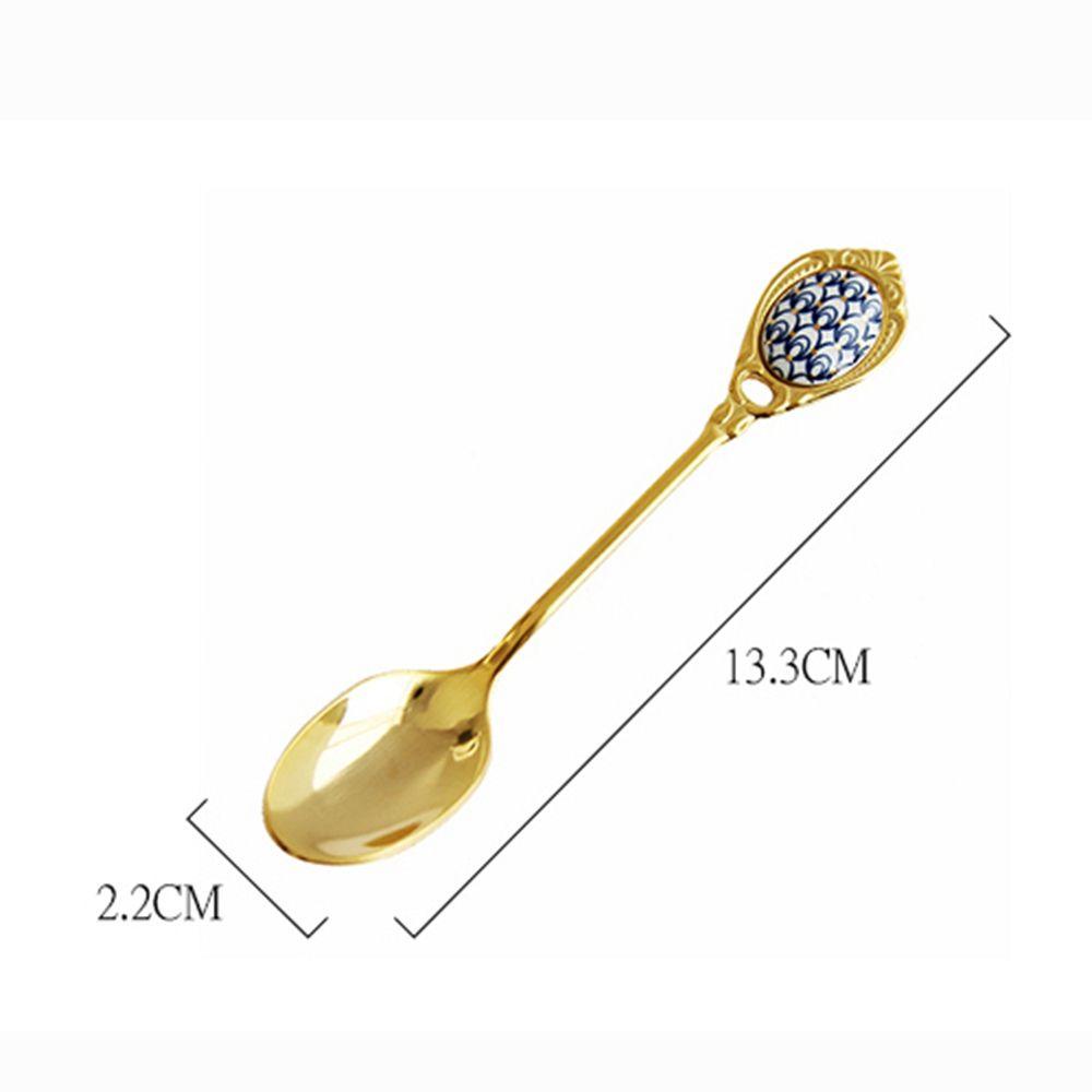 Muỗng Cà Phê Bằng Sứ Cán Dài Nhiều Màu Sắc