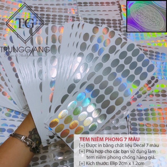 Tem 7 màu bạc