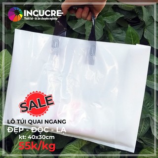[ XẢ ]  Túi ép quai ngang, Túi nilon Pe dai bóng, Kích thước túi 40x30cm, 1kg
