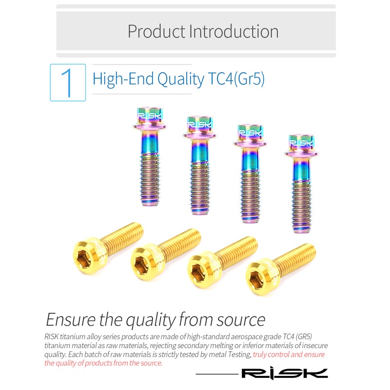 Set 2 Kẹp Cố Định Khung Sườn Xe Đạp Leo Núi Kích Thước M5X18mm