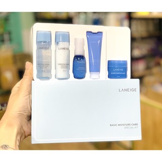 (chính hãng, date 2023) Bộ Dưỡng Ẩm mini  5 món Laneige basic moisture care special Kit