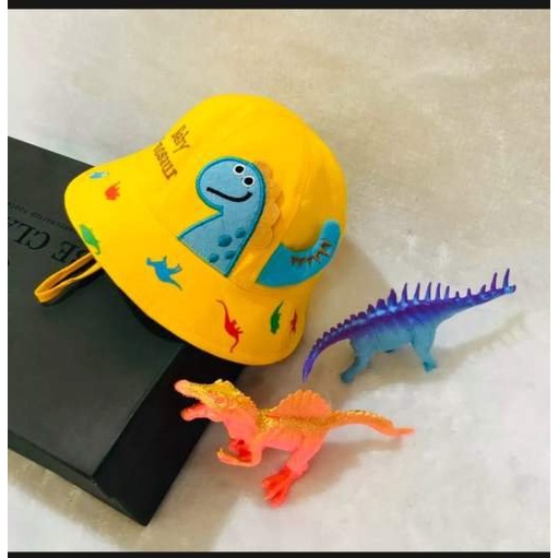 Mũ vành cho bé trai bé gái từ 6 tháng đến 18 tháng họa tiết hình khủng long mùa hè đáng yêu xinh xắn