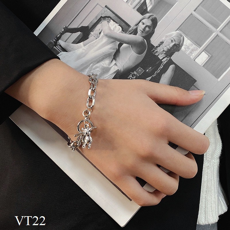 Lắc tay charm gấu cá tính VT22 Maycorner