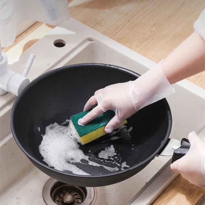 Set 100 Găng Tay TPE Dùng Một Lần Đa Năng Sử Dụng Tiện Lợi Cho Nhà Bếp / Làm Vườn