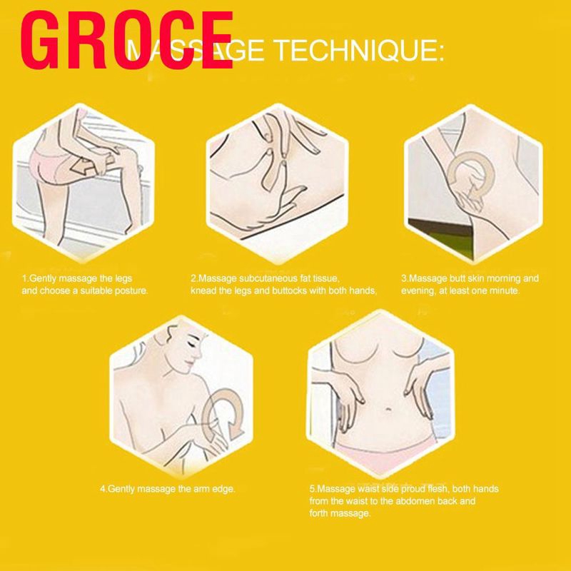 Groce 1000 Firming Cream - Anti-cellulite massage cream Ideal for legs and hips  Reducing Fast absorption