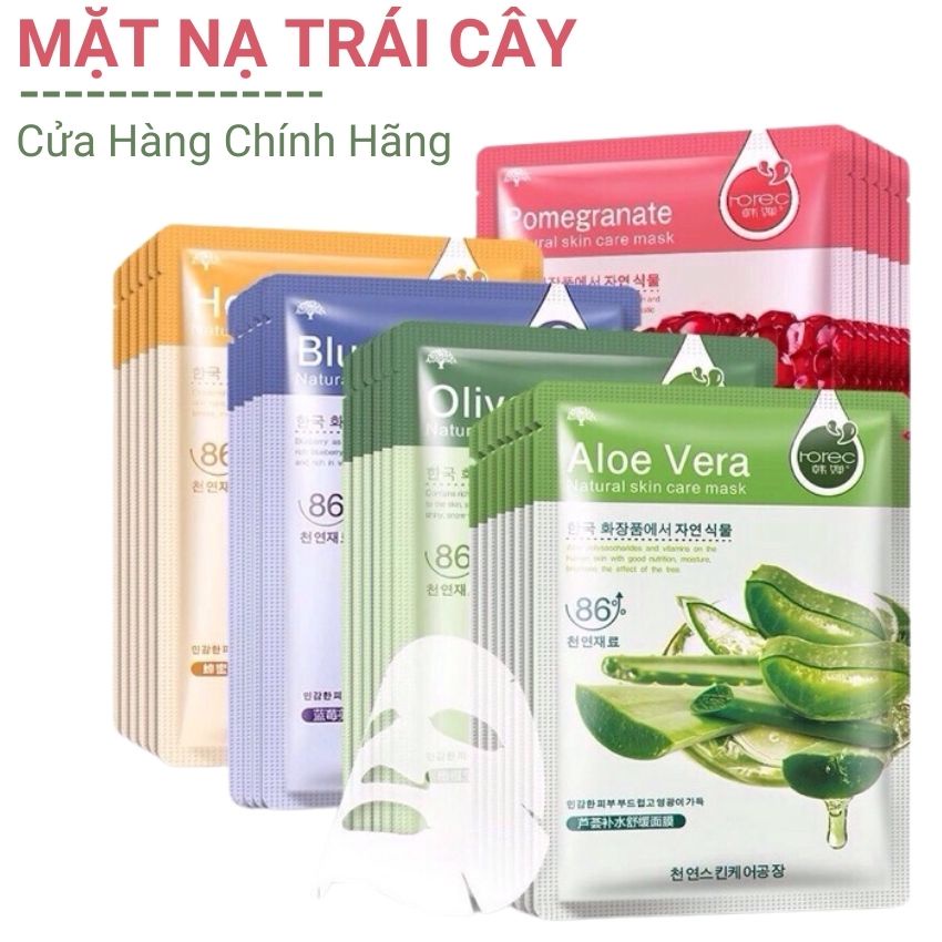 Mặt nạ giấy dưỡng da cấp ẩm trái cây giúp da trắng mịn giảm thâm nám trắng hồng rạng rỡ phù hợp mọi làn da Angola