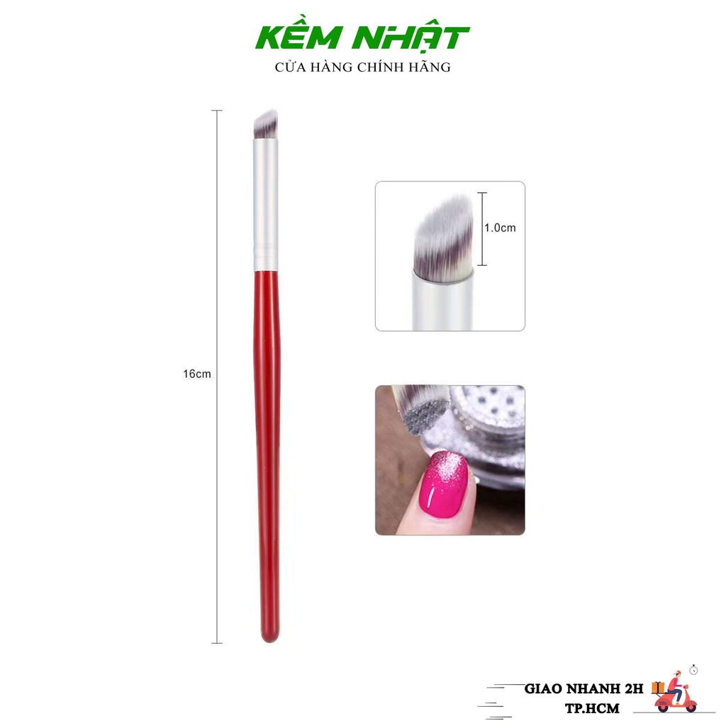 Cọ Ombre Cán Gỗ Đầu Tròn Cheap Nail