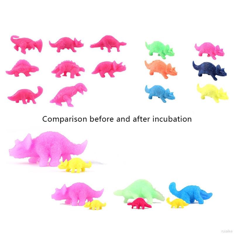 🍭 ruiaike 🍭 2Pcs Magic Hatching Dinosaur Eggs Kids Educational Add Water Growing Toys Gift