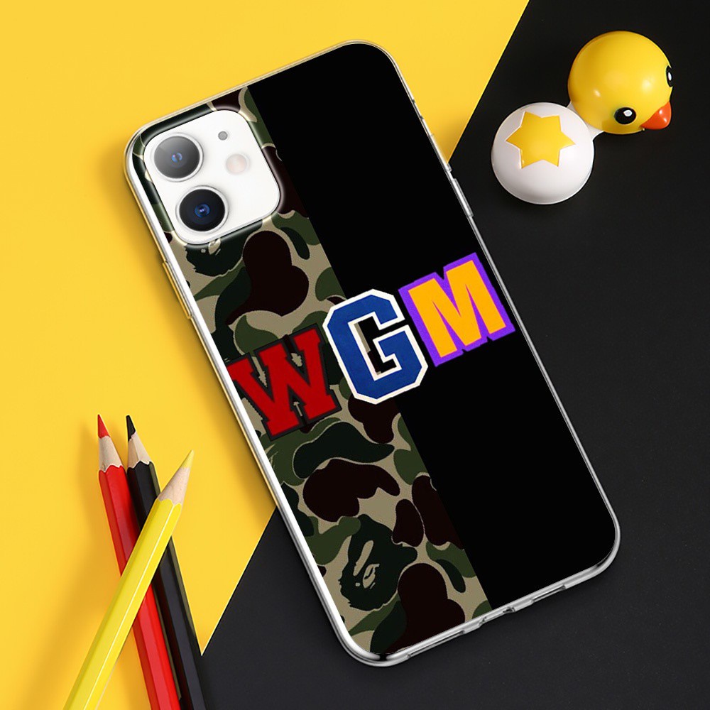 Apple Ốp Điện Thoại Trong Suốt Họa Tiết Bape Gq31 Cho Iphone 12 12pro 11 11pro Xs Max X Xr Se2020