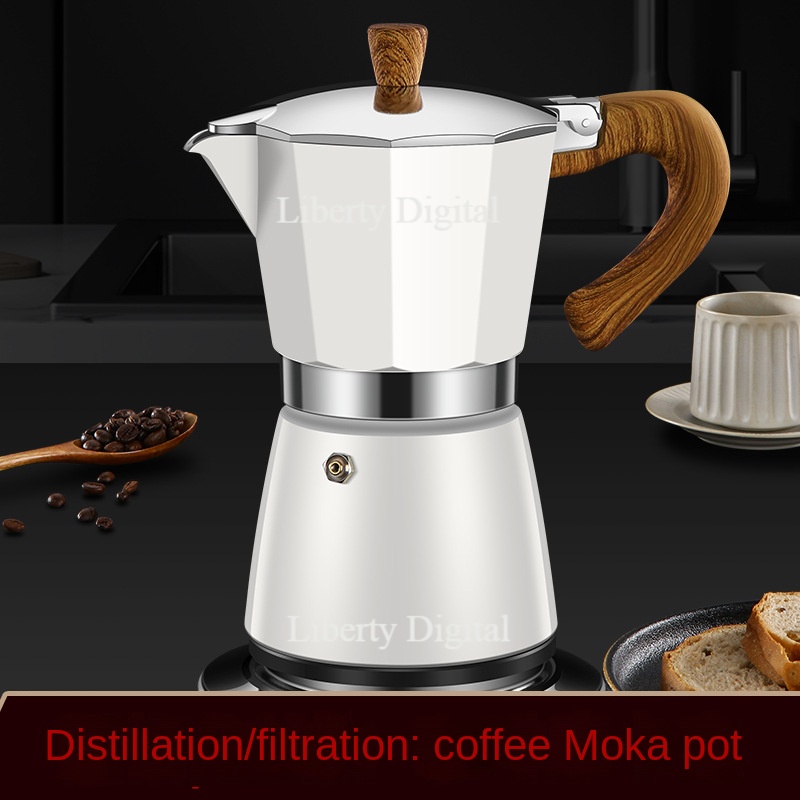 Nồi Moka|Máy Pha Cà Phê Bằng Tay Kiểu Mỹ Chuyên Dùng|Bình Lọc Cà Phê Chiết Xuất Cà Phê Tiện Dụng|Ấm Pha Cà Phê Bằng Điện Hình Bát Giác|Máy Sưởi Điện