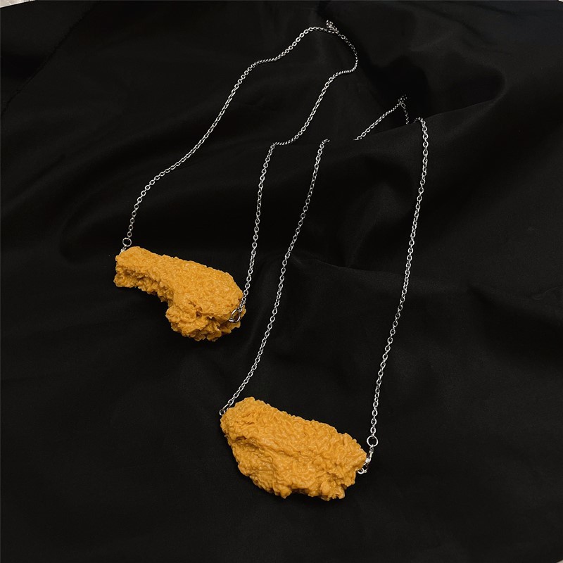 Vòng cổ Mặt Hình Bánh Sandwich Đôi Cánh Phong Cách Hàn Quốc Đơn Giản Sáng Tạo