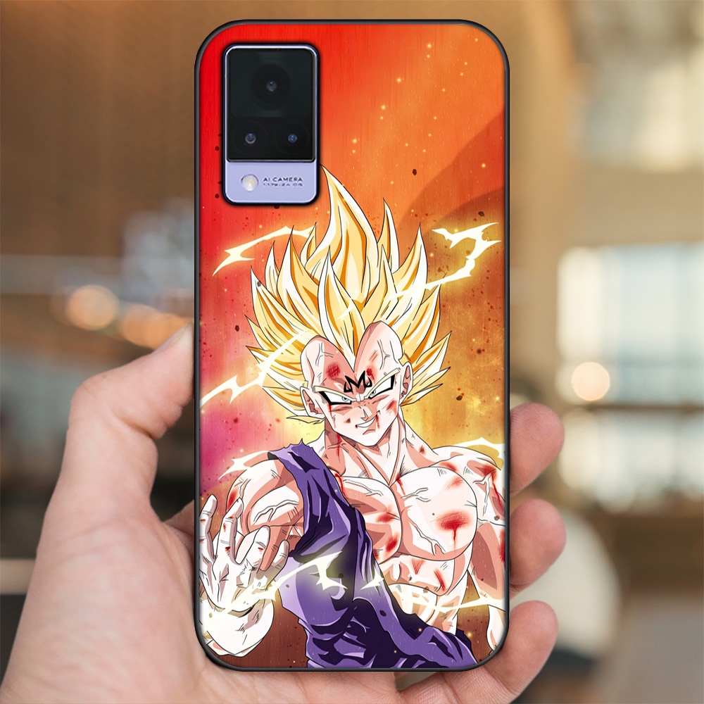 Ốp lưng Vivo V21 viền đen in hình Vegeta Dragon Ball