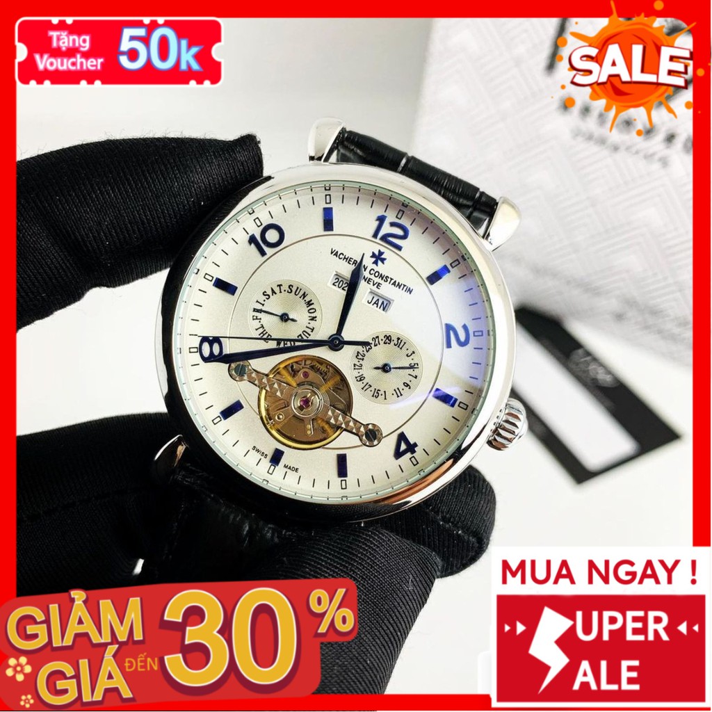 Đồng hồ cơ - Đồng Hồ Dây Da Nam 43mm Fom Size Chuẩn Chống Nước Chống Xước Tốt Bảo Hành 6 Tháng 5100T - 1199 Watches | BigBuy360 - bigbuy360.vn