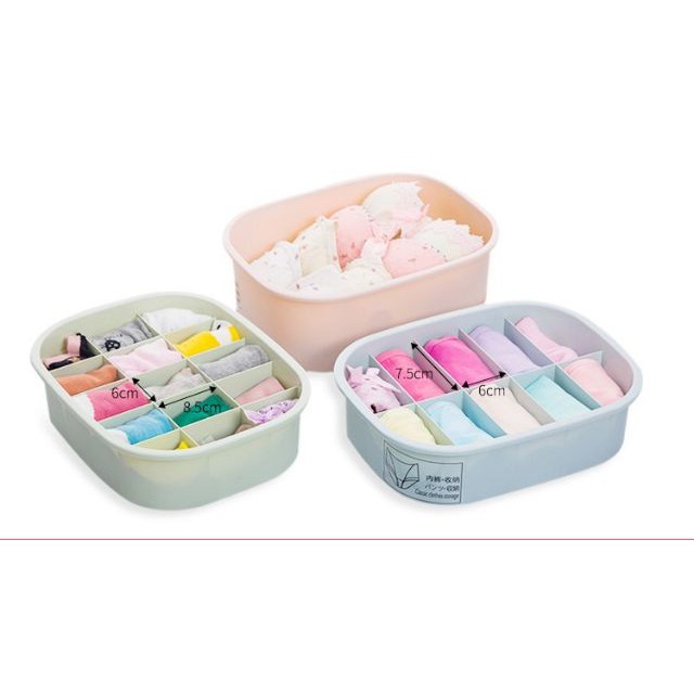 Hộp đựng đồ lót, phụ kiện, quần áo có năp