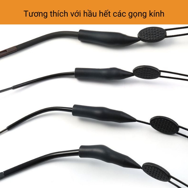 Dây đeo mắt kính silicone chống rơi,có thể tùy chỉnh khi chơi thể thao