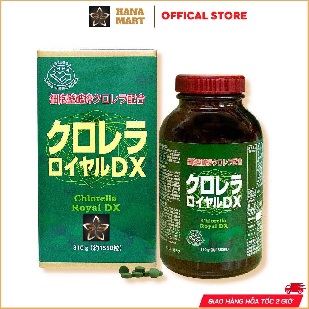 [Hàng chuẩn]￼ Tảo lục hoàng gia Chlorella Royal DX Nhật Bản 1550 viên