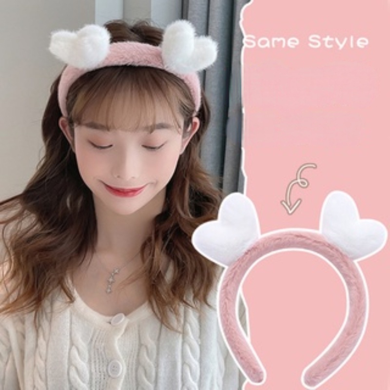 Băng đô cài tóc rửa mặt Vải Bông Chống Trượt Kiểu Hàn Quốc Dễ Thương Cho Nữ