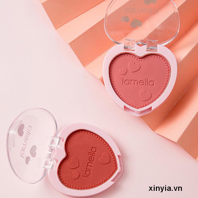 Phấn má hồng Lameila vỏ hình trái tim nhỏ hợp thời trang