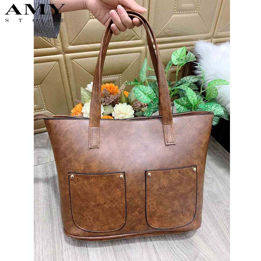 [HÀNG ĐẸP L1] Túi Xách Công Sở Nữ 2 Ly Size 35cm Đựng Vừa A4 Giáo Án Chất Da Siêu Đẹp - Amy Store R19