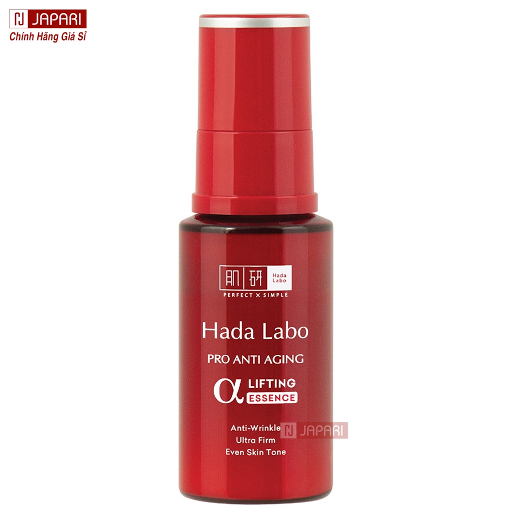 HADA LABO Kem Dưỡng Chống Lão Hóa + Srm Sữa Rửa Mặt Hadalabo + Lotion + Essence - Combo Kem Dưỡng Chống Lão Hoá JAPARI