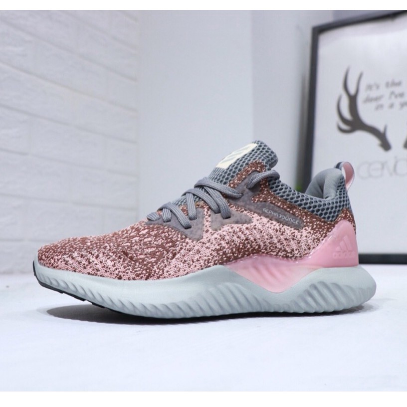 Giày thể thao chính hãng Adidas Alpha Bounce Running Wo Pink Sneakers size 36-40