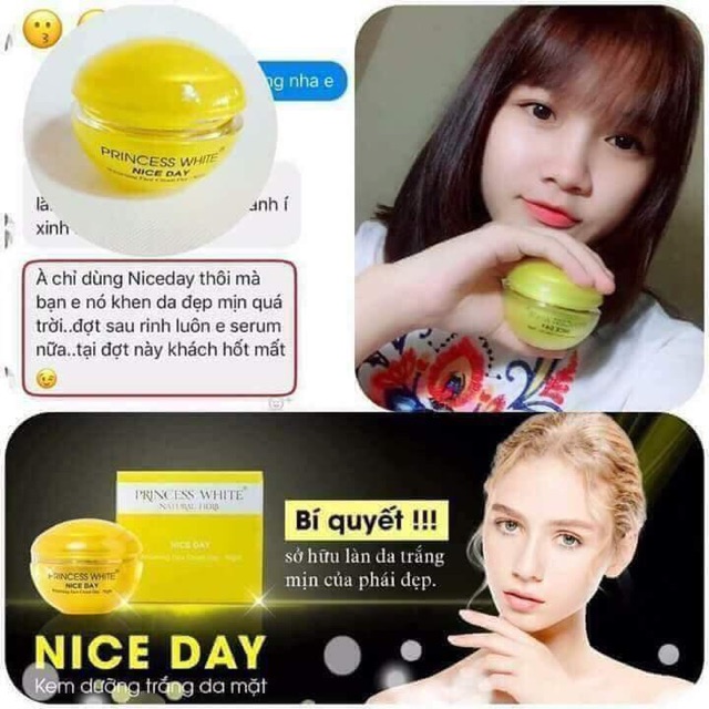 [DATE MỚI NHẤT] BỘ SẢN PHẨM NICEDAY +SERUM 3IN1 PRINCESSWHITE | BigBuy360 - bigbuy360.vn