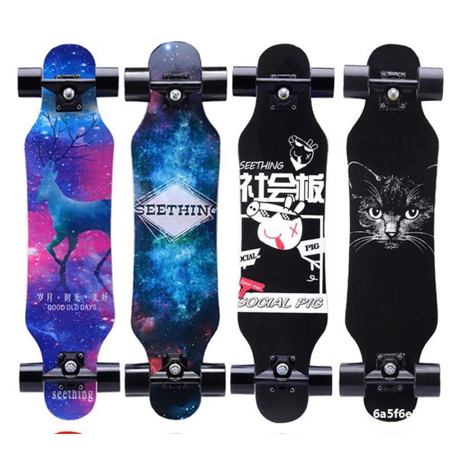 Ván trượt dài thể thao mặt nhám LONGBOARD cao cấp Dancing 80*20cm Phát Sáng