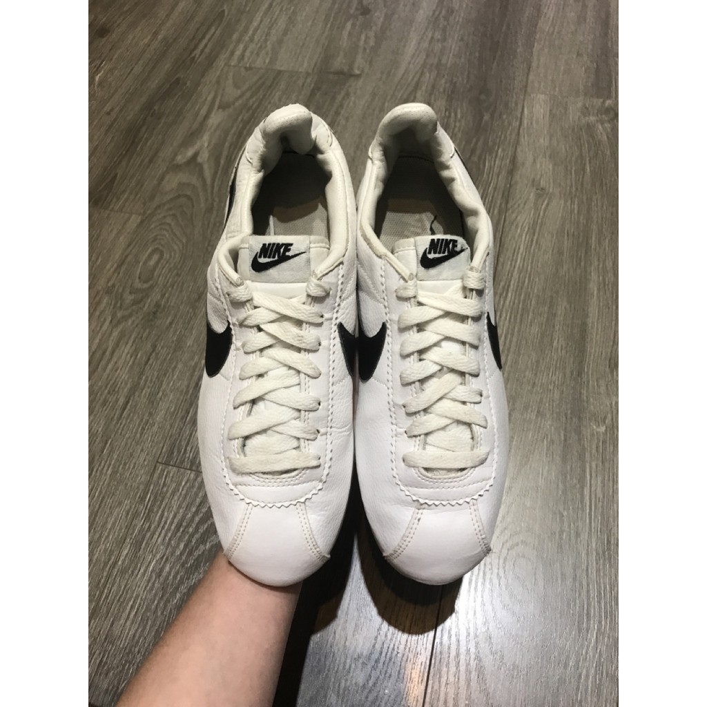 f [Hàng Auth] Giày Nike Classic Cortez 2hand  trắng 40.5 25.5cm . HOT . : : : * ' ; ₜ . d