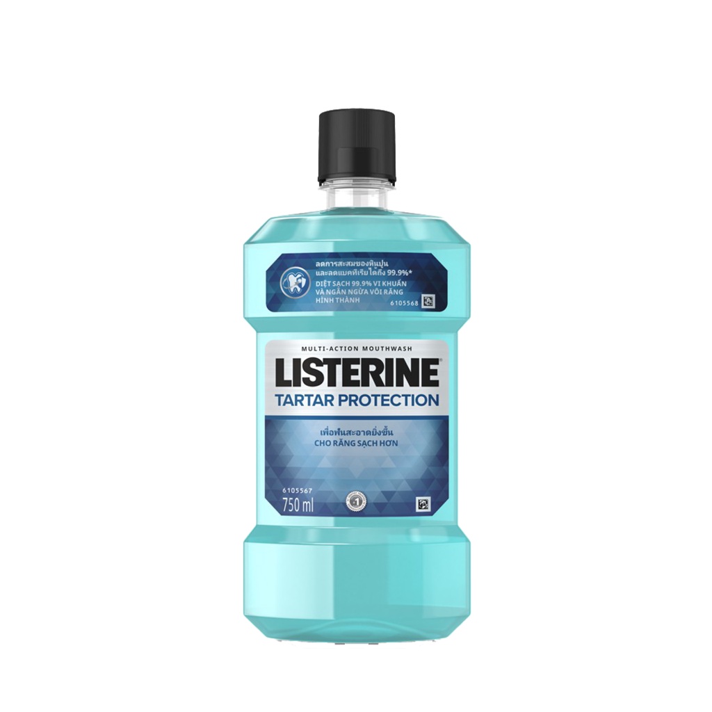 [Mã FMCGMALL -8% đơn 250K] Nước súc miệng ngăn ngừa mảng bám Listerine Tartar Protection 750ml - 100945465