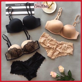 Bộ đồ lót siêu đẩy đệm dày nâng ngực vic không gọng cao cấp sexy