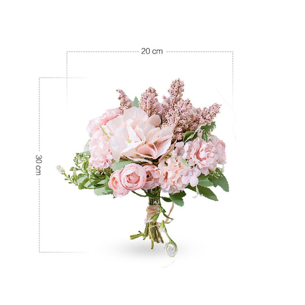 CONOPERY Bó hoa mẫu đơn nhân tạo bằng nhựa và lụa 13 bông nhiều màu sắc tùy chọn dành cho trang trí tiệc cưới