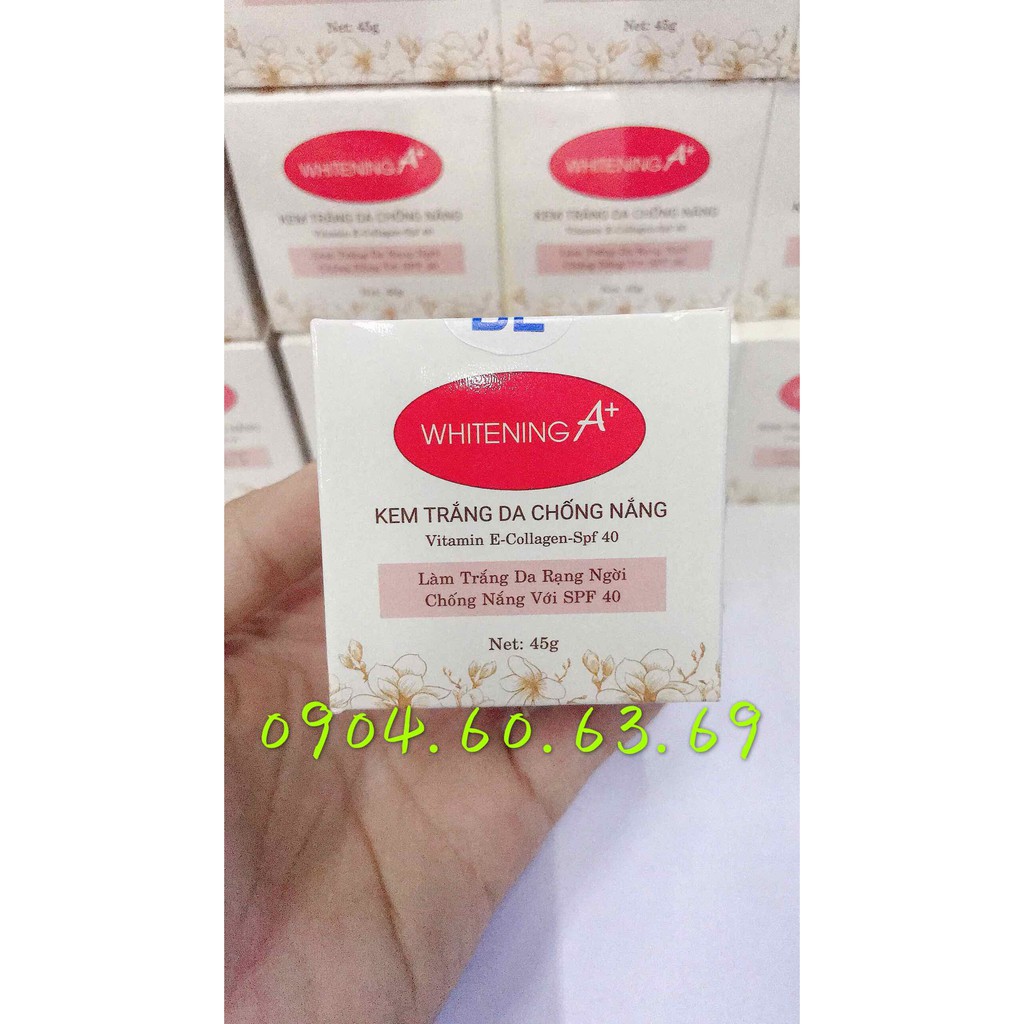 Kem Trắng Da Chống Nắng 45g Whitening A+