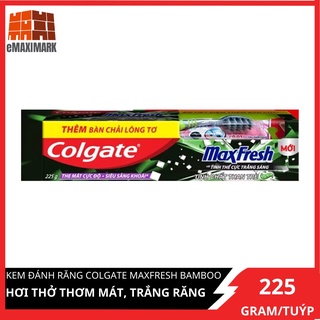 Kem đánh răng hơi thở thơm mát và làm trắng răng Colgate Maxfresh Bamboo Charcoal 225g