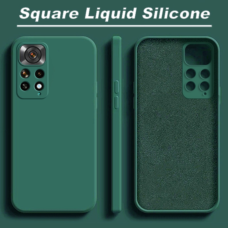 Redmi Note 11 Pro Note 11S Note 10 Pro Note 10S Note 9S Note 9 Pro Redmi 10C Xiaomi 12T Pro Xiaomi 11T Pro cao cấp Chống vân tay Chất liệu silicon lỏng Vỏ mềm Bảo vệ ống kính Vỏ điện thoại cạnh thẳng