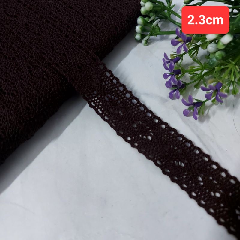 Ren chỉ cotton trang trí , phụ liệu may vá, size 1.5 cm đến 4.7cm