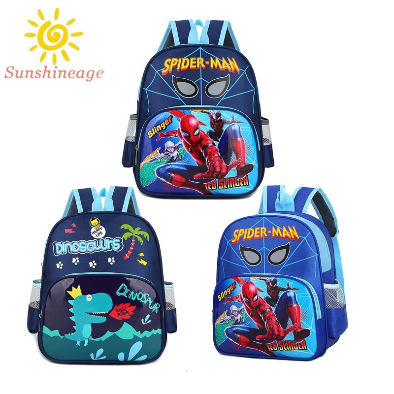 Kindergarten Schoolbag Boys Girls Backpack Cartoon Anime Printed Children's Bag
