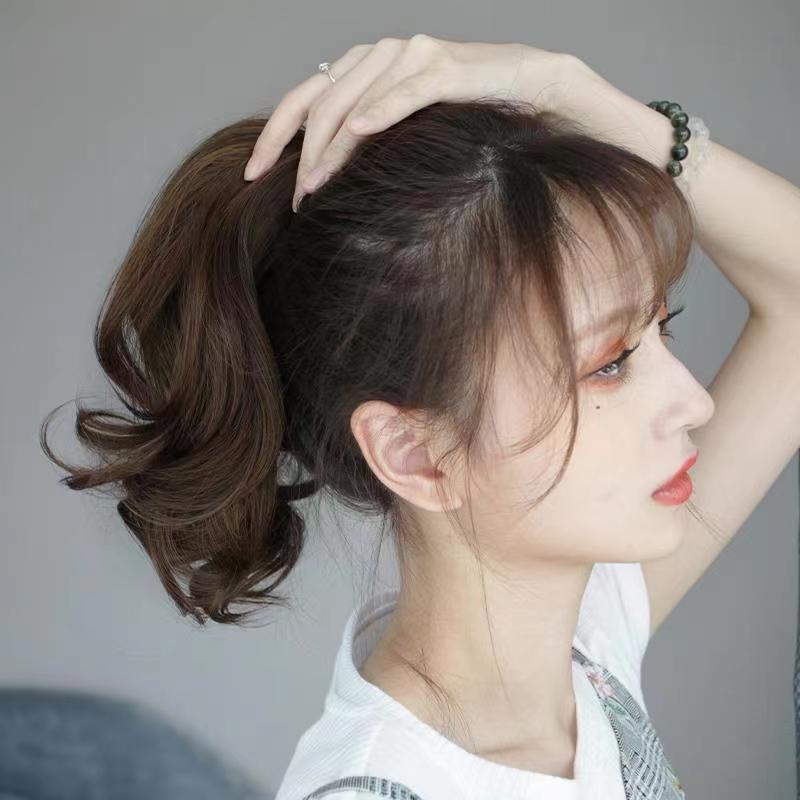 Thời Trang Tóc Giả Đuôi Ngựa Dài 35cm Xoăn Tự Nhiên