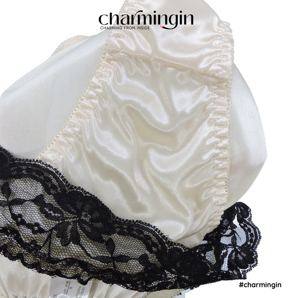 Quần lót satin mềm mịn lưng ren co giãn size M-L - QLST0022