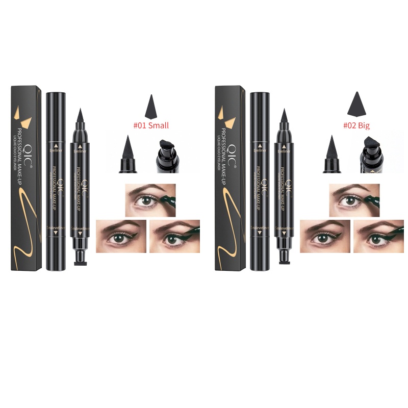 Bút Kẻ Mắt Màu Đen Chống Nước Lâu Trôi 2 Trong 1 Dành Cho Nữ