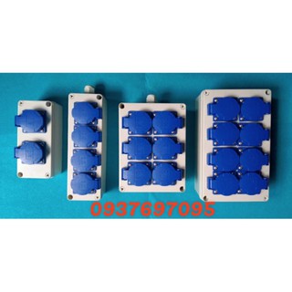 Bộ Chia Nguồn Điện Ngoài Trời - Ổ Cắm Điện Chống Nước Schuko 16A
