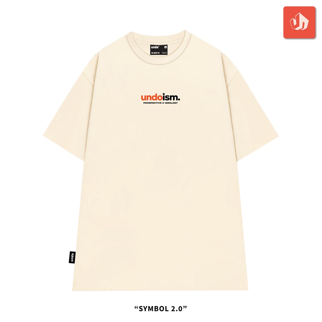 Áo Thun Unisex Undo Symbol 2.0 Màu Cream 100% Standard Cotton - Local Brand Chính Hãng