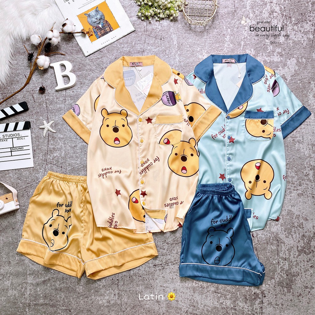 Đồ Mặc Nhà Pijama Lụa Latin Quần ĐÙI Freesize - HÀNG THIẾT KẾ | BigBuy360 - bigbuy360.vn