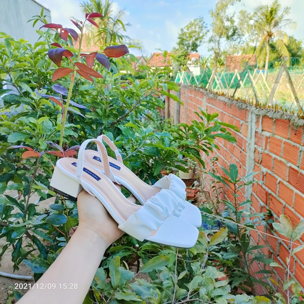 Sandal quai nhún dây chun sau bigsize 35-45 ảnh thật