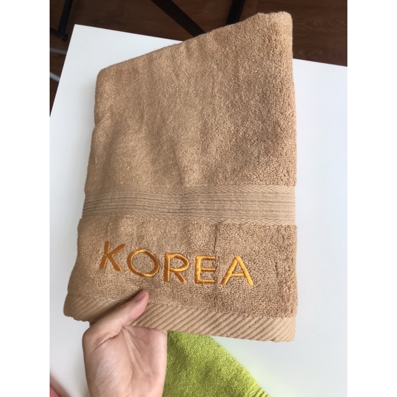 Khăn tắm Korea 100% cotton KT 60*1m2 mềm mịn, dày dặn, thấm hút nước tốt, dùng trong gia đình