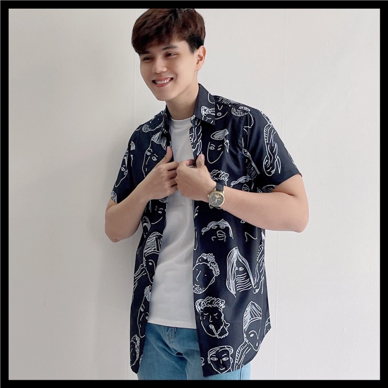 Xả Kho Giá Xưởng - Áo sơ mi nam họa tiết Wild Wolf - hàng cao cấp đang cực hót 2021 - SM131 (có video) | BigBuy360 - bigbuy360.vn